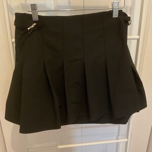 Zara Black Skirt Faux Wrap Size M